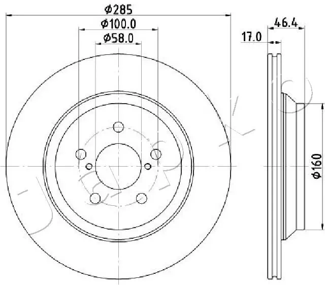 JAPKO 61713C Brake Disc
