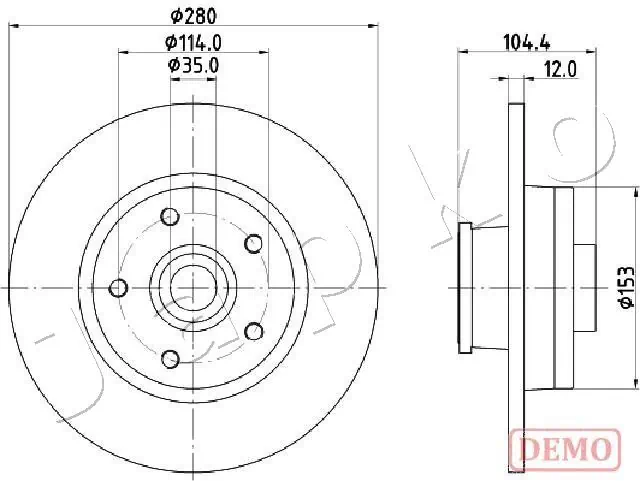 JAPKO 61132C Brake Disc