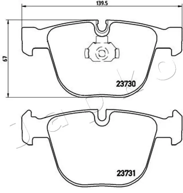 Brake Pad Set, disc brake 510109