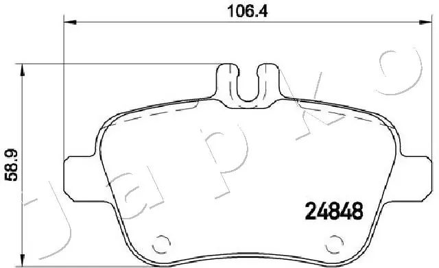 JAPKO 510501 Brake Pad Set, disc brake