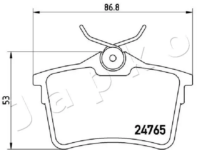 Brake Pad Set, disc brake 510600