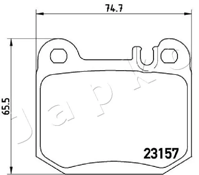 JAPKO 510519 Brake Pad Set, disc brake