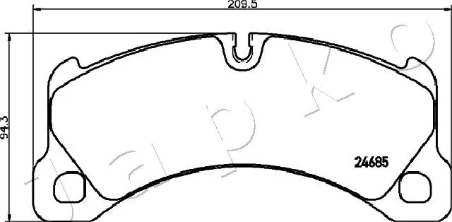 Brake Pad Set, disc brake 500948