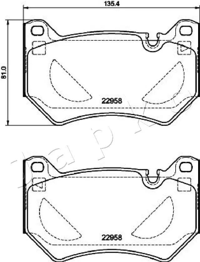 Brake Pad Set, disc brake 500962