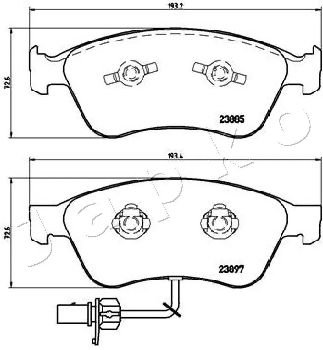 Brake Pad Set, disc brake 500923