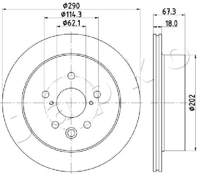 JAPKO 61257C Brake Disc