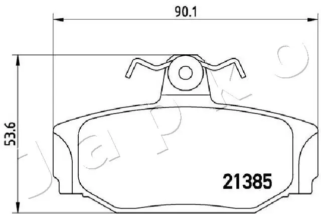 JAPKO 510320 Brake Pad Set, disc brake