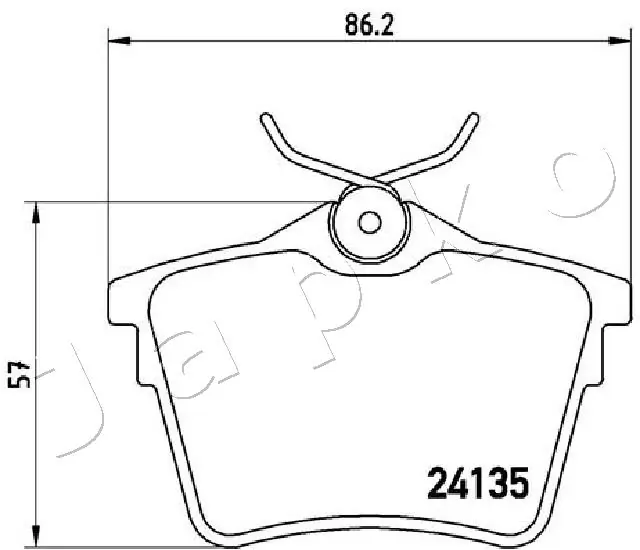 Brake Pad Set, disc brake 510606