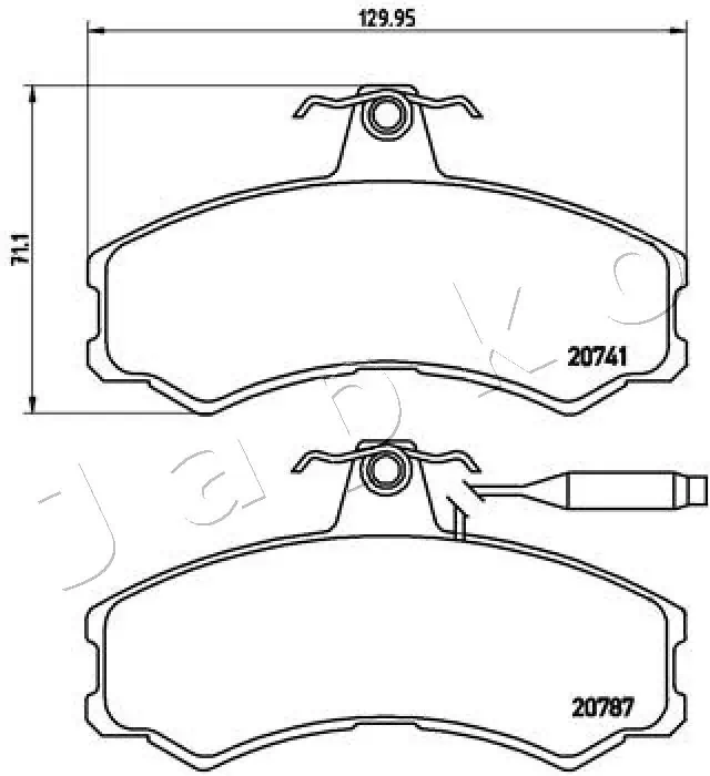 Brake Pad Set, disc brake 500606