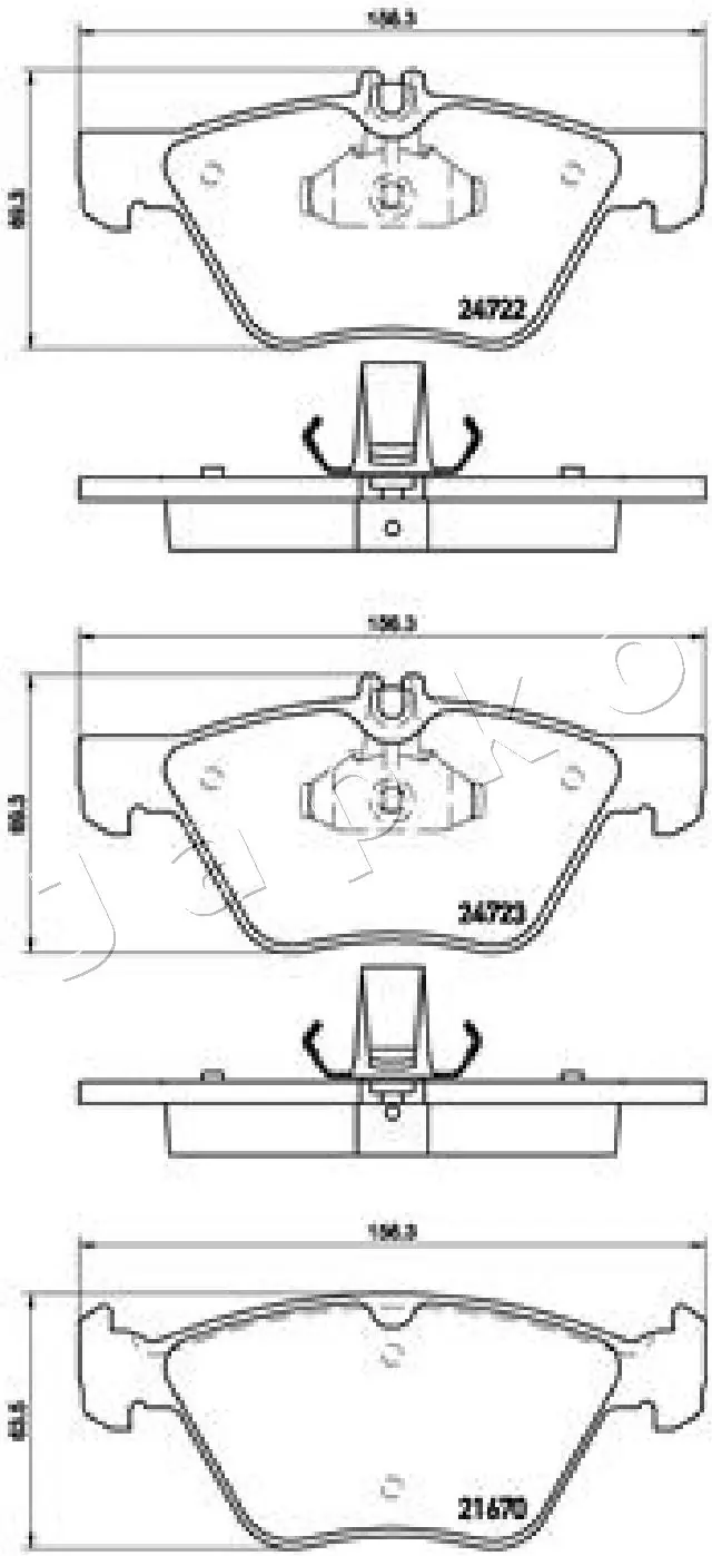 Brake Pad Set, disc brake 500526
