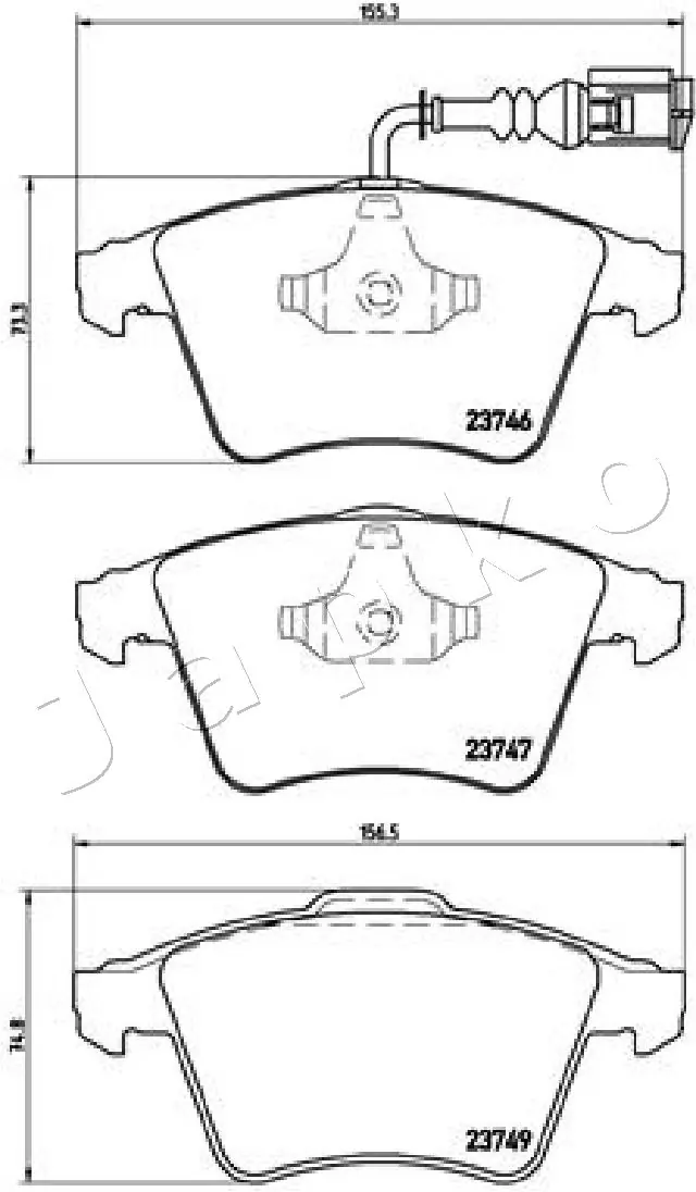 Brake Pad Set, disc brake 500954