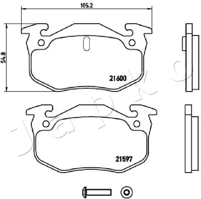 Brake Pad Set, disc brake 510701
