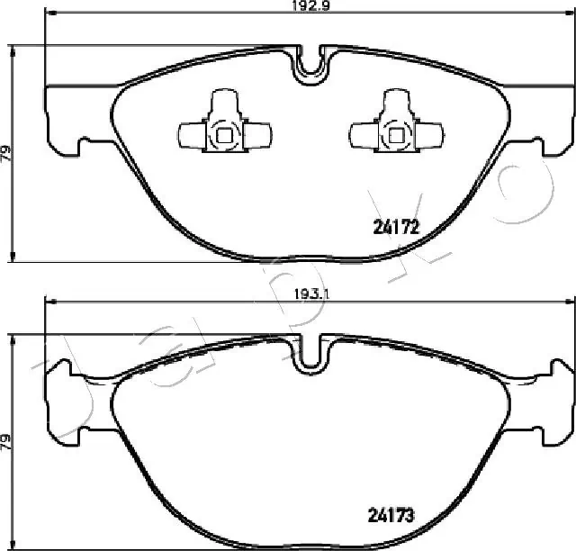 Brake Pad Set, disc brake 500134