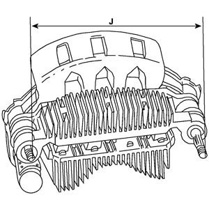 Rectifier, alternator F032135252