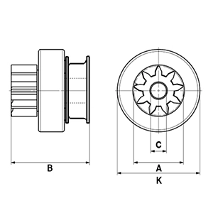 Freewheel Gear, starter F032333871