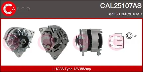 Alternator Brand New HQ CAL25107AS
