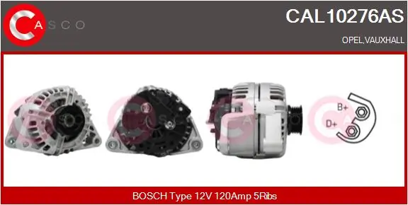 Alternator Brand New HQ CAL10276AS