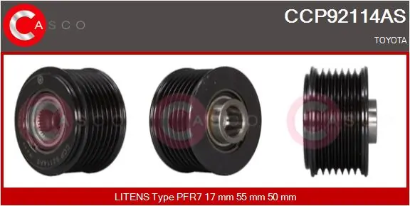 Belt Pulley, alternator Brand New HQ CCP92114AS