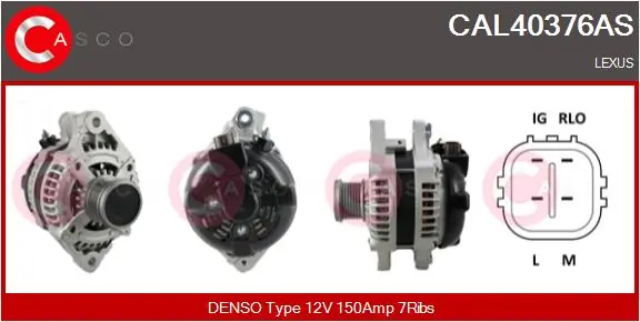 Alternator Brand New HQ CAL40376AS