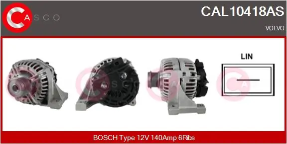 Alternator Brand New HQ CAL10418AS
