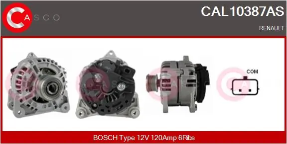 Alternator Brand New HQ CAL10387AS