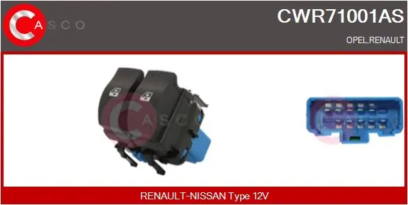 Switch, window regulator Brand New HQ CWR71001AS