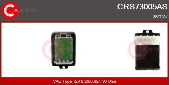 Resistor, interior blower Brand New HQ CRS73005AS