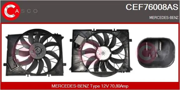 Electric Motor, radiator fan Brand New HQ CEF76008AS