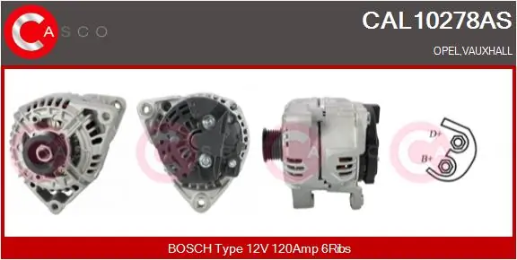 Alternator Brand New HQ CAL10278AS