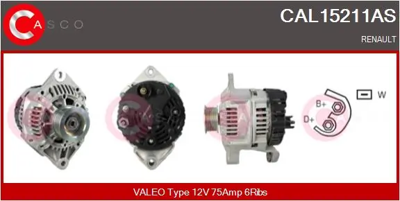 Alternator Brand New HQ CAL15211AS