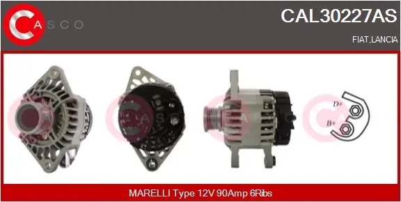 Alternator Brand New HQ CAL30227AS
