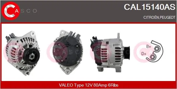 Alternator Brand New HQ CAL15140AS