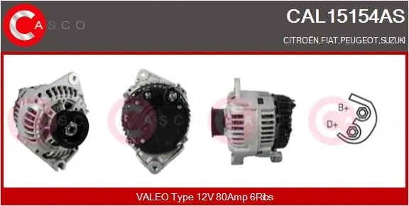 Alternator Brand New HQ CAL15154AS