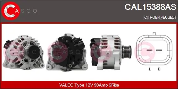 Alternator Brand New HQ CAL15388AS