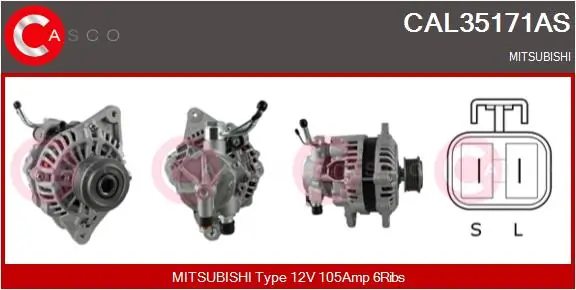 Alternator Brand New HQ CAL35171AS