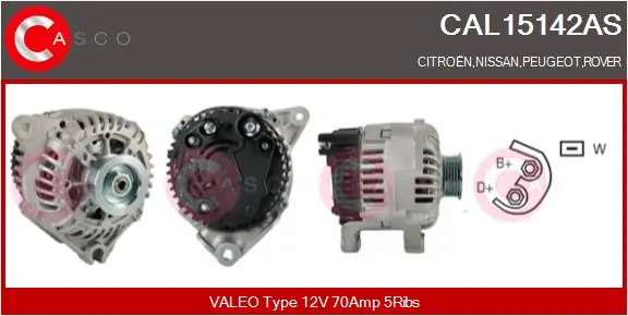 Alternator Brand New HQ CAL15142AS