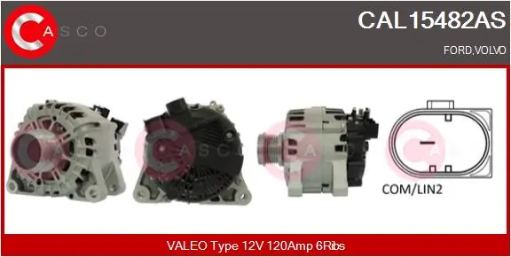 Alternator Brand New HQ CAL15482AS