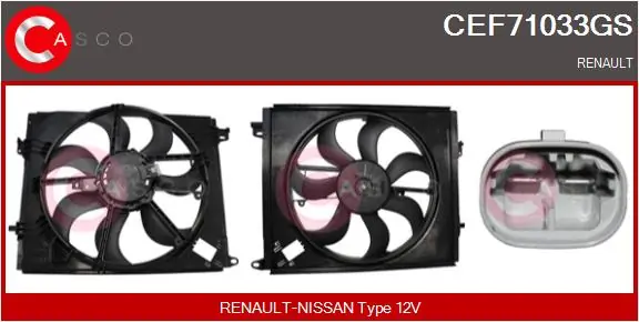 Electric Motor, radiator fan Genuine CEF71033GS