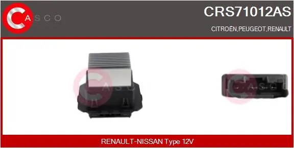 Resistor, interior blower Brand New HQ CRS71012AS