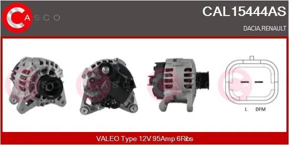 Alternator Brand New HQ CAL15444AS