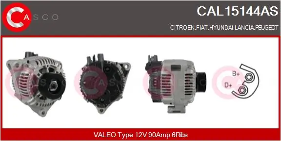Alternator Brand New HQ CAL15144AS