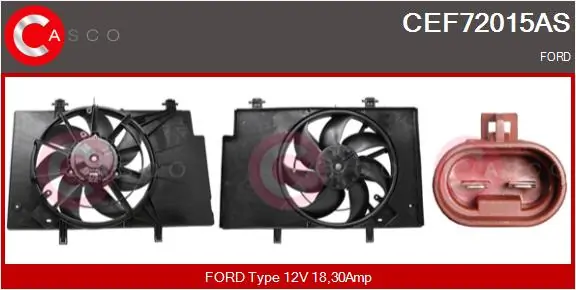 Electric Motor, radiator fan Brand New HQ CEF72015AS