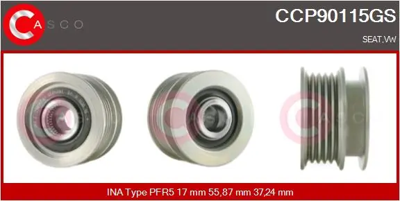 Belt Pulley, alternator Genuine CCP90115GS