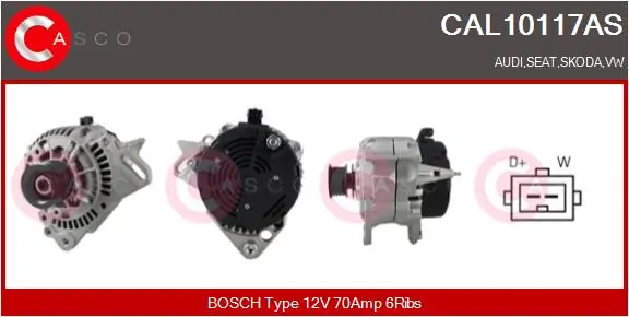 Alternator Brand New HQ CAL10117AS