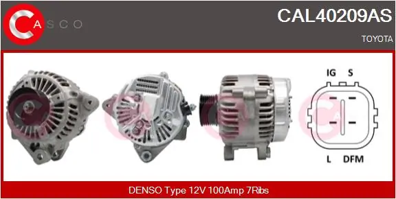Alternator Brand New HQ CAL40209AS