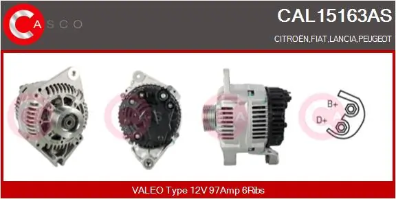 Alternator Brand New HQ CAL15163AS