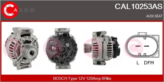 Alternator Brand New HQ CAL10253AS