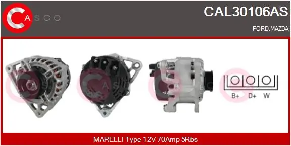 Alternator Brand New HQ CAL30106AS