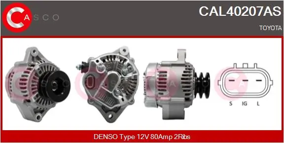 Alternator Brand New HQ CAL40207AS