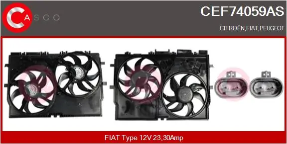 Electric Motor, radiator fan Brand New HQ CEF74059AS